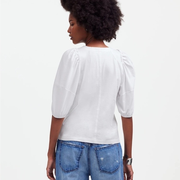 Madewell white Puff-Sleeve Tee - Picture 3 of 4